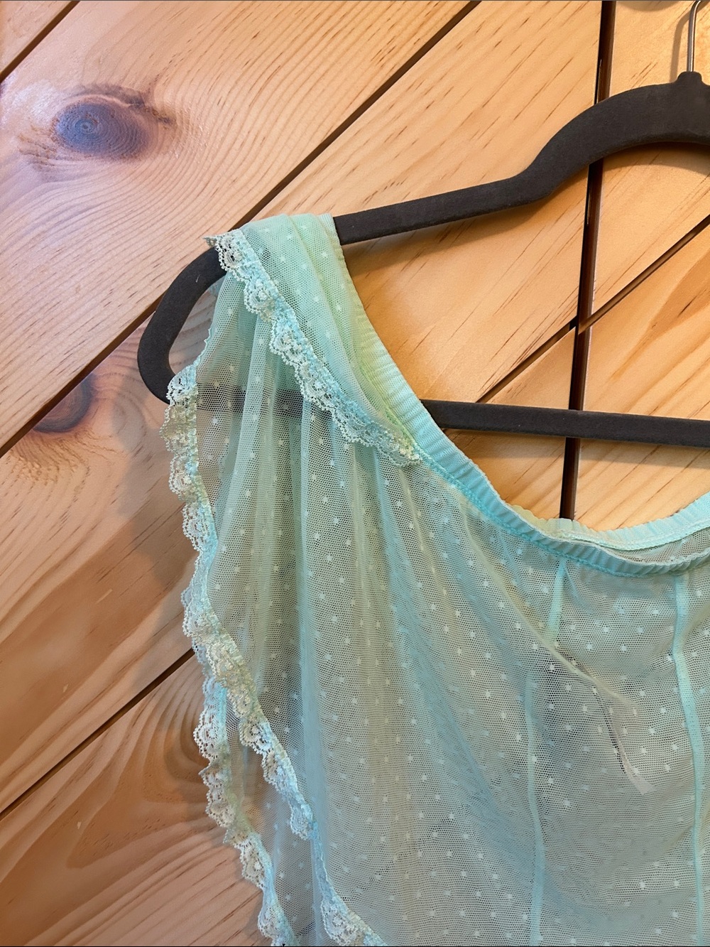 NWT ADORE ME BETTY LOU LACE SLEEP SET- XL AQUA BLUE - Picture 9 of 11